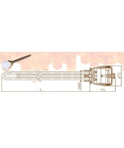 Selfa блок -ТЕН 3,0 кВт 230 V